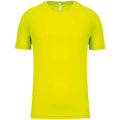 Fluorescent Yellow - Front - Proact Mens Performance Short-Sleeved T-Shirt