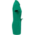 Green - Side - Native Spirit Womens-Ladies Terry Towel Short Playsuit