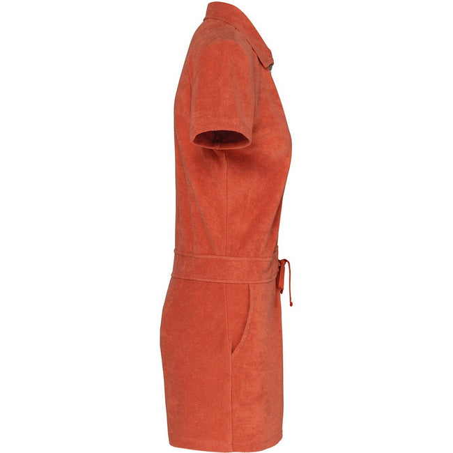Pomelo - Side - Native Spirit Womens-Ladies Terry Towel Short Playsuit