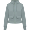 Jade Green - Front - Native Spirit Womens-Ladies Full Zip Hoodie
