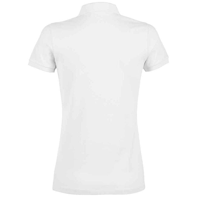 Optic White - Back - NEOBLU Womens-Ladies Owen Piqué Polo Shirt
