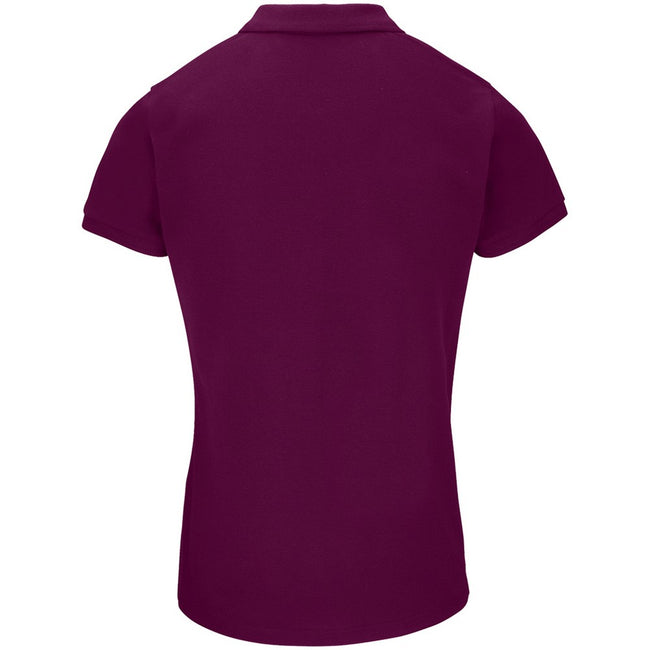 Astral Purple - Back - SOLS Womens-Ladies Planet Piqué Organic Polo Shirt