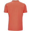 Pop Orange - Back - SOLS Mens Planet Piqué Organic Polo Shirt