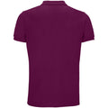 Astral Purple - Back - SOLS Mens Planet Piqué Organic Polo Shirt