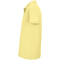 Light Yellow - Side - SOLS Mens Planet Piqué Organic Polo Shirt