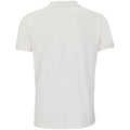 Off White - Back - SOLS Mens Planet Piqué Organic Polo Shirt