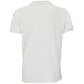 Off White - Back - SOLS Mens Planet Piqué Organic Polo Shirt