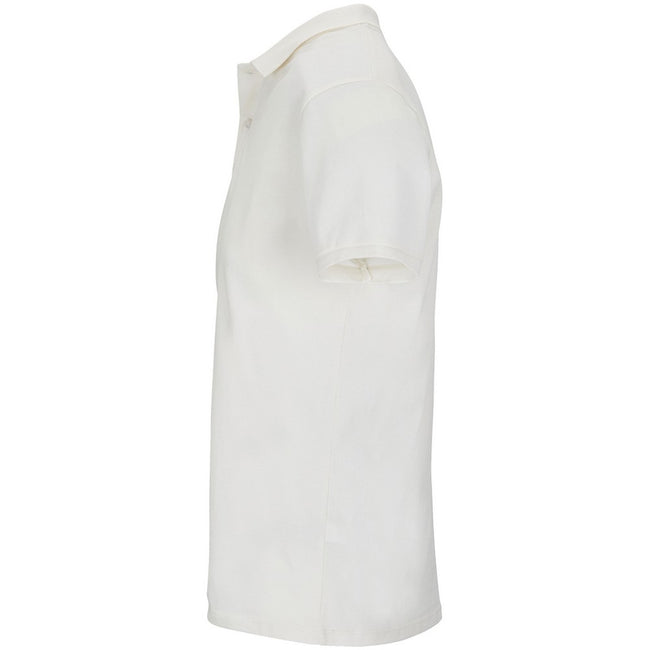 Off White - Side - SOLS Mens Planet Piqué Organic Polo Shirt