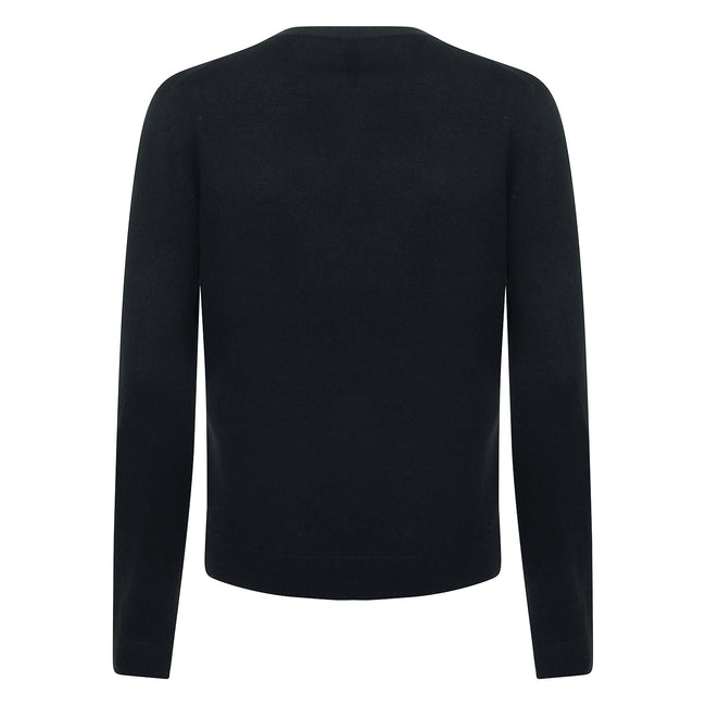 Navy - Back - Henbury Womens-Ladies Lightweight V Neck Cardigan