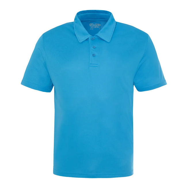 Sapphire Blue - Front - AWDis Cool Childrens-Kids Cool Polo Shirt