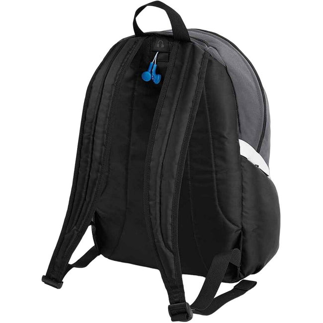 Graphite-Black-White - Back - Quadra Pro Team Backpack