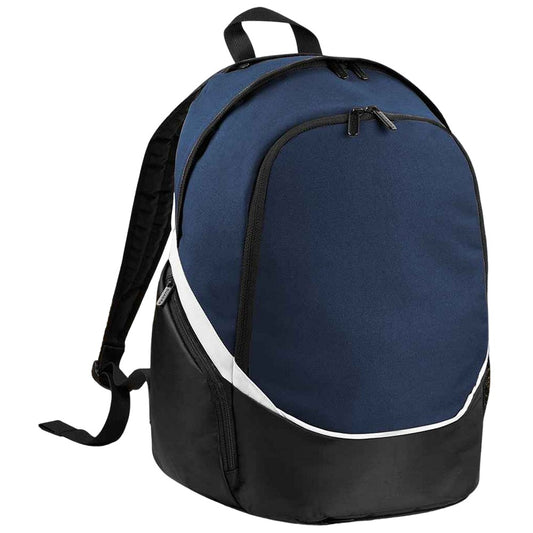 French Navy-Black-White - Front - Quadra Pro Team Backpack