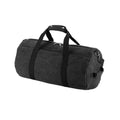 Vintage Black - Front - Bagbase Barrel Canvas Duffle Bag