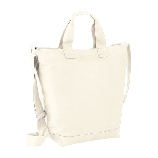 Natural - Front - Bagbase Canvas Shoulder Bag