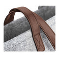 Grey Melange-Tan - Back - Bagbase Premium Felt Tote Bag