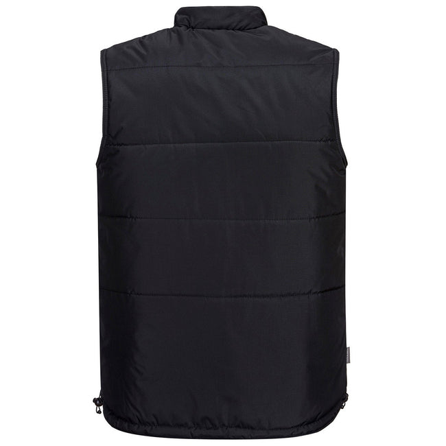 Black - Back - Portwest Mens Classic Body Warmer