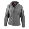 Grey - Front - Result Womens-Ladies Classic Softshell Soft Shell Jacket
