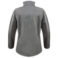 Grey - Back - Result Womens-Ladies Classic Softshell Soft Shell Jacket