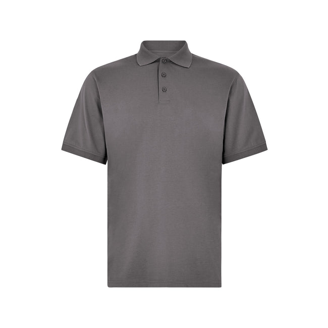 Charcoal - Front - Kustom Kit Mens Jersey Superwash 60C Regular Polo Shirt