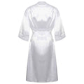White - Back - Towel City Womens-Ladies Satin Robe