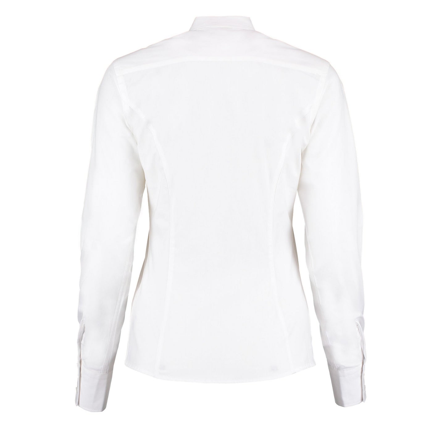 White - Back - Kustom Kit Womens-Ladies City Long-Sleeved Formal Shirt