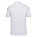 White - Back - Russell Mens Classic Cotton Pique Polo Shirt
