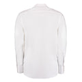 White - Back - Kustom Kit Mens City Long-Sleeved Formal Shirt