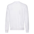 White - Back - Fruit Of The Loom Mens Classic Heather Raglan Sweatshirt
