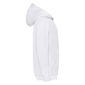 White - Side - Fruit of the Loom Childrens-Kids Classic Heather Hooded Sweatshirt