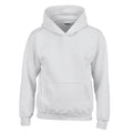 White - Front - Gildan Childrens-Kids Heavy Blend Hooded Sweatshirt