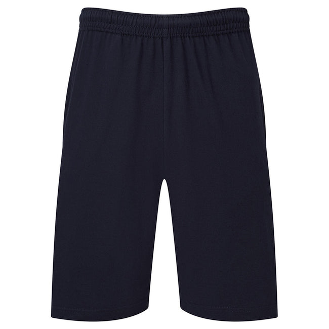 Deep Navy - Front - Fruit of the Loom Mens Iconic 195 Jersey Shorts