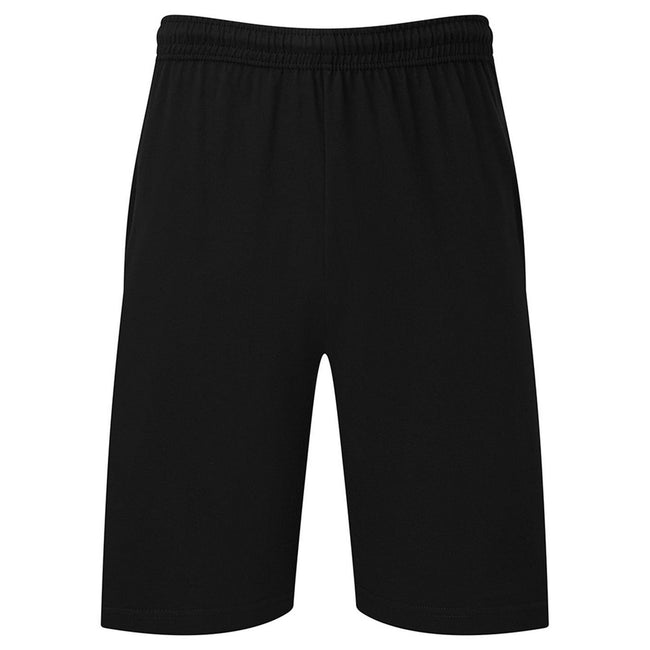Black - Front - Fruit of the Loom Mens Iconic 195 Jersey Shorts