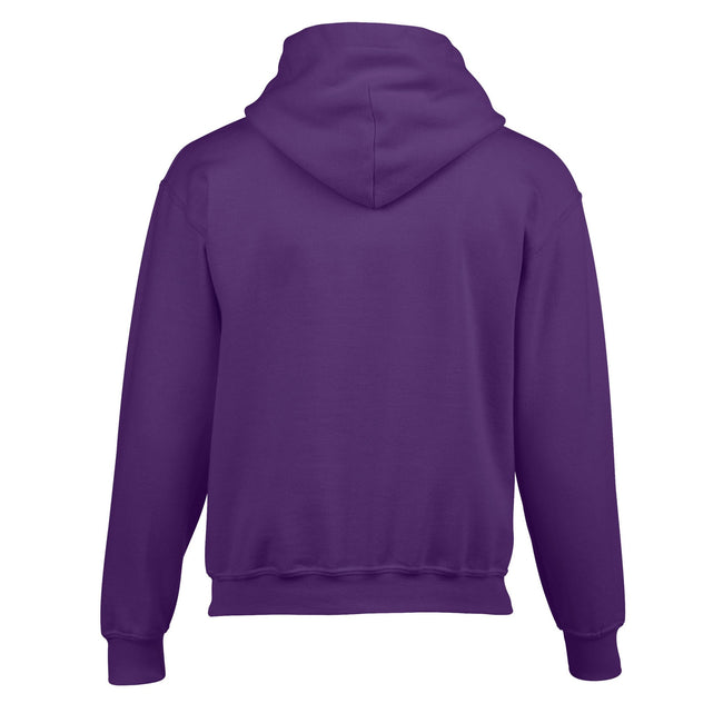 Purple - Back - Gildan Childrens-Kids Heavy Blend Hooded Sweatshirt