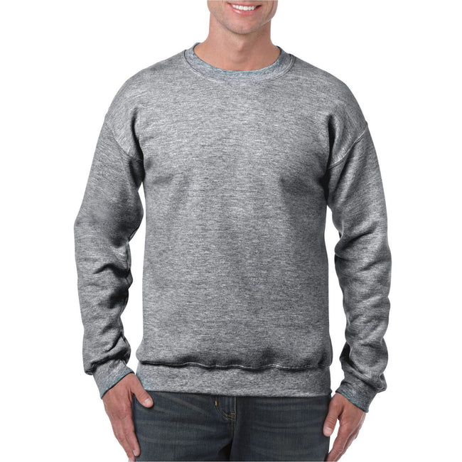 Graphite Heather - Front - Gildan Mens Heavy Blend Sweatshirt