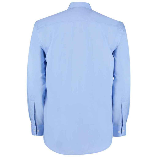 Light Blue - Back - Kustom Kit Mens Classic Long-Sleeved Business Shirt