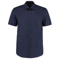 Dark Navy - Front - Kustom Kit Mens Business Short-Sleeved Shirt