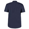 Dark Navy - Back - Kustom Kit Mens Business Short-Sleeved Shirt