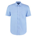 Light Blue - Front - Kustom Kit Mens Business Short-Sleeved Shirt