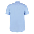 Light Blue - Back - Kustom Kit Mens Business Short-Sleeved Shirt