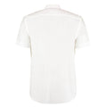 White - Back - Kustom Kit Mens Business Short-Sleeved Shirt