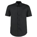 Black - Front - Kustom Kit Mens Business Short-Sleeved Shirt
