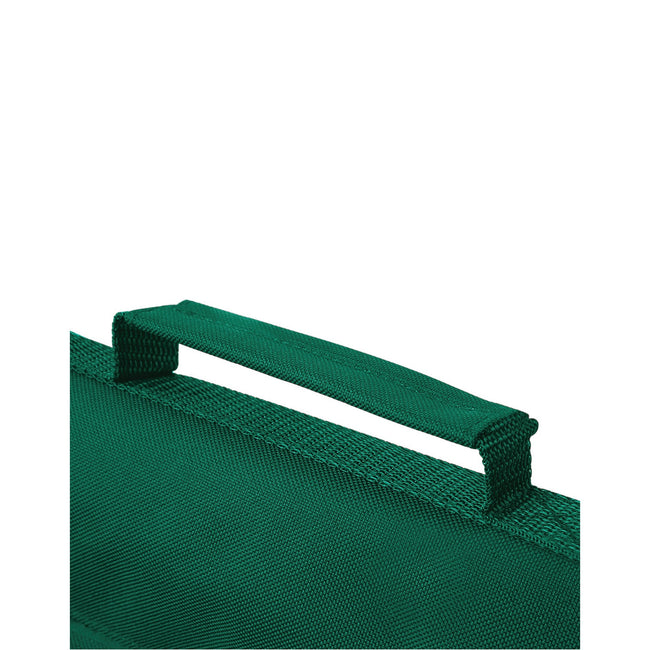 Bottle Green - Back - Quadra Classic Reflective Book Bag