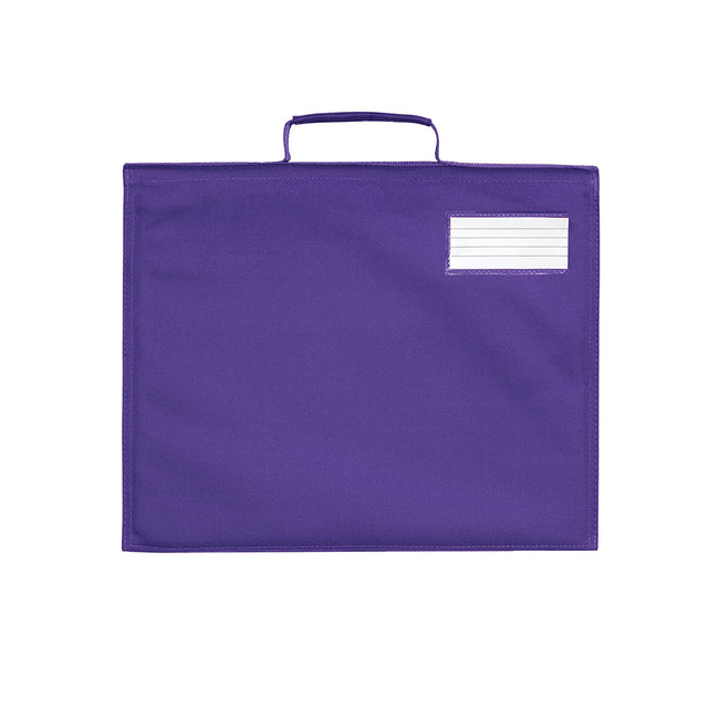 Purple - Back - Quadra Classic Reflective Book Bag
