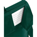 Bottle Green - Side - Quadra Childrens-Kids Reflective Adjustable Strap Book Bag
