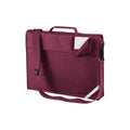 Burgundy - Front - Quadra Childrens-Kids Reflective Adjustable Strap Book Bag