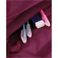 Burgundy - Back - Quadra Childrens-Kids Reflective Adjustable Strap Book Bag