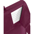 Burgundy - Side - Quadra Childrens-Kids Reflective Adjustable Strap Book Bag