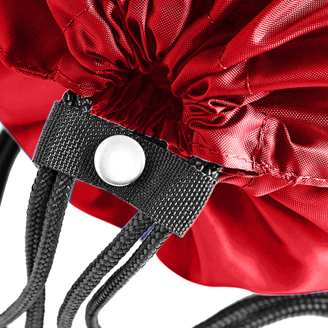 Classic Red - Back - Quadra Premium Drawstring Bag