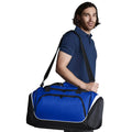 Royal Blue-Black-White - Back - Quadra Pro Team Duffle Bag