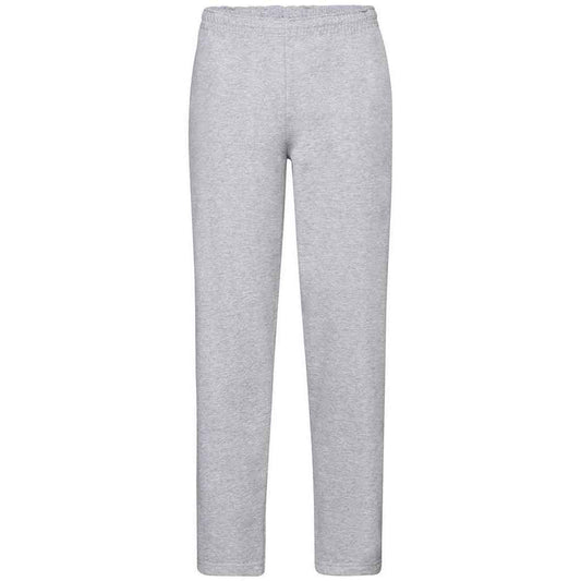 Heather Grey - Front - Fruit Of The Loom Unisex Adult Classic Heather Open Hem Jogging Bottoms